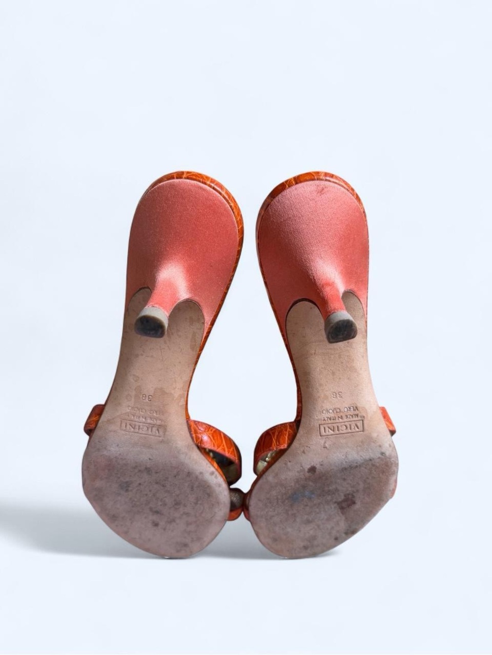 Giuseppe Zanotti Embellished Crab Cancer Kitten Heel Sandals Vintage Archival 38 - Picture 12 of 15